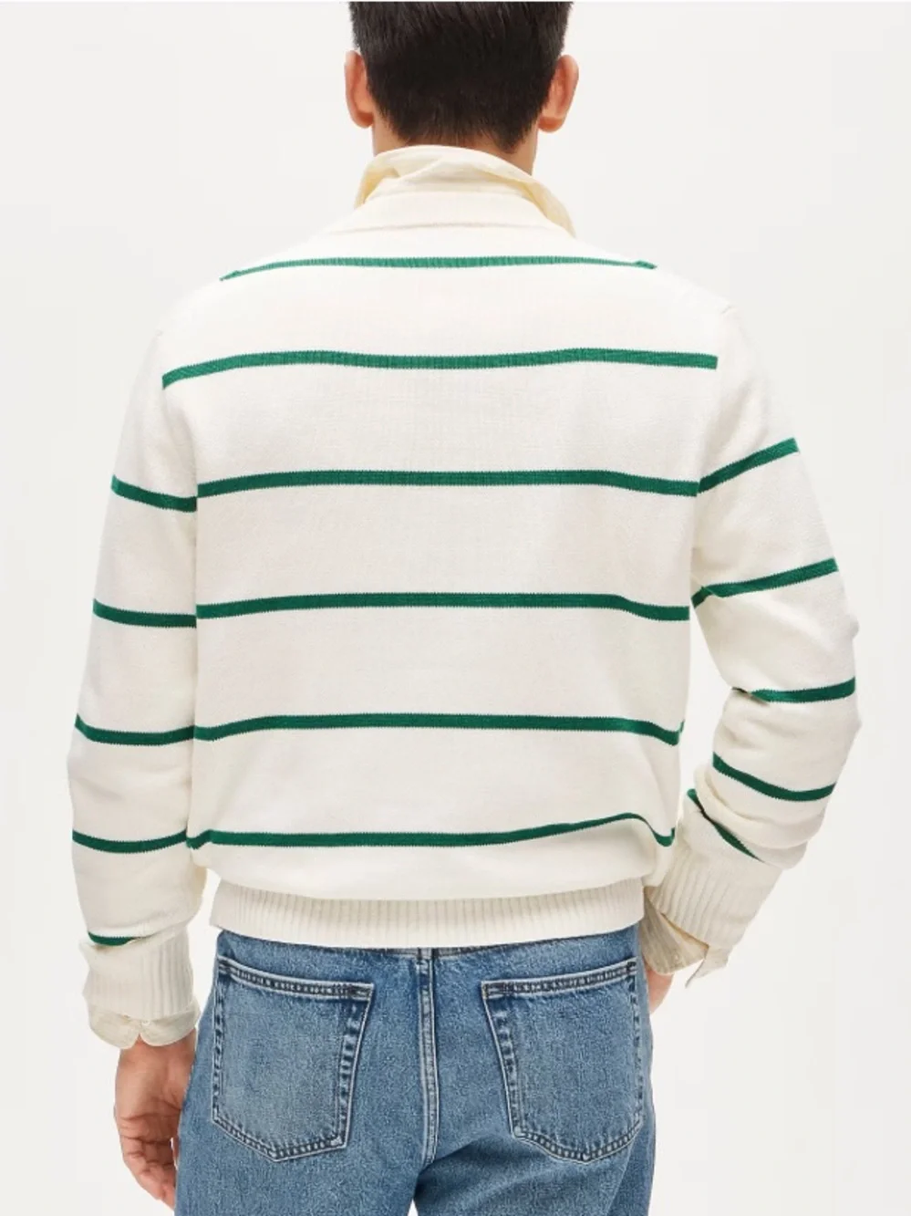 J crew Heritage cotton sweater in stripe